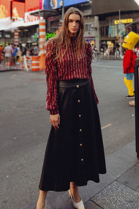 moonlit-love-faux-leather-midi-skirt Flying Tomato-Sophia's StyleSKIRTS-1